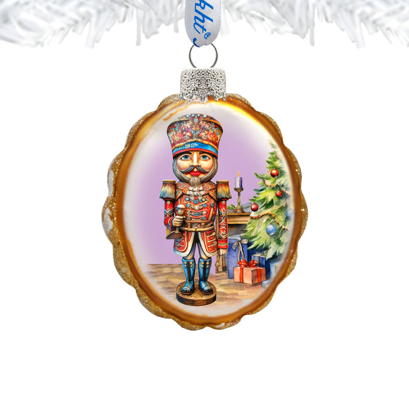 4'' Glass Hanging Figurine Ornament