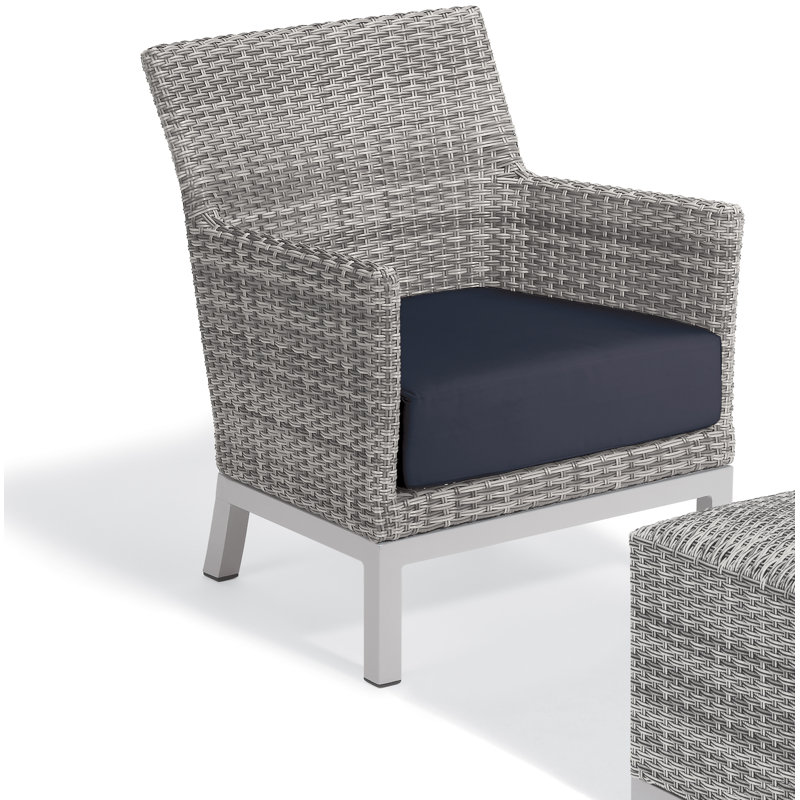 Argento Outdoor Lounge Chair, Midnight Blue