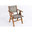 Chaise de salle à manger d'extérieur Hips, siège tissé, - Hanches, couleur, conception multi-scène de jardin respirante, renfort en forme de «X», s'adapte au style de bûche