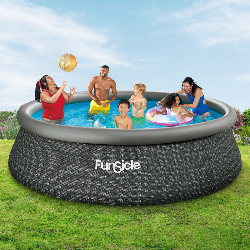 Piscine hors-sol Funsicle QuickSet, L 144 po x l 144 po x H 36 po, SkimmerPlus Pump