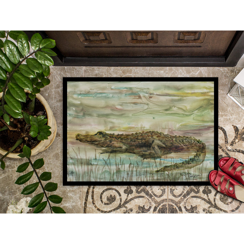 Salas Non-Slip Outdoor Doormat, Rectangle 1'5" x 2'2"