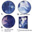 «Indigo Mystical Plam Tree Magic Impressions II», reproduction sur toile-97026927-97026926