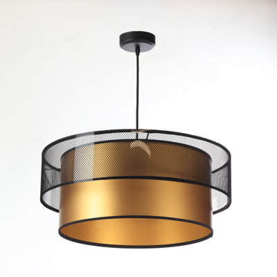 Kawamoto 1 - Light Silver Drum Pendant