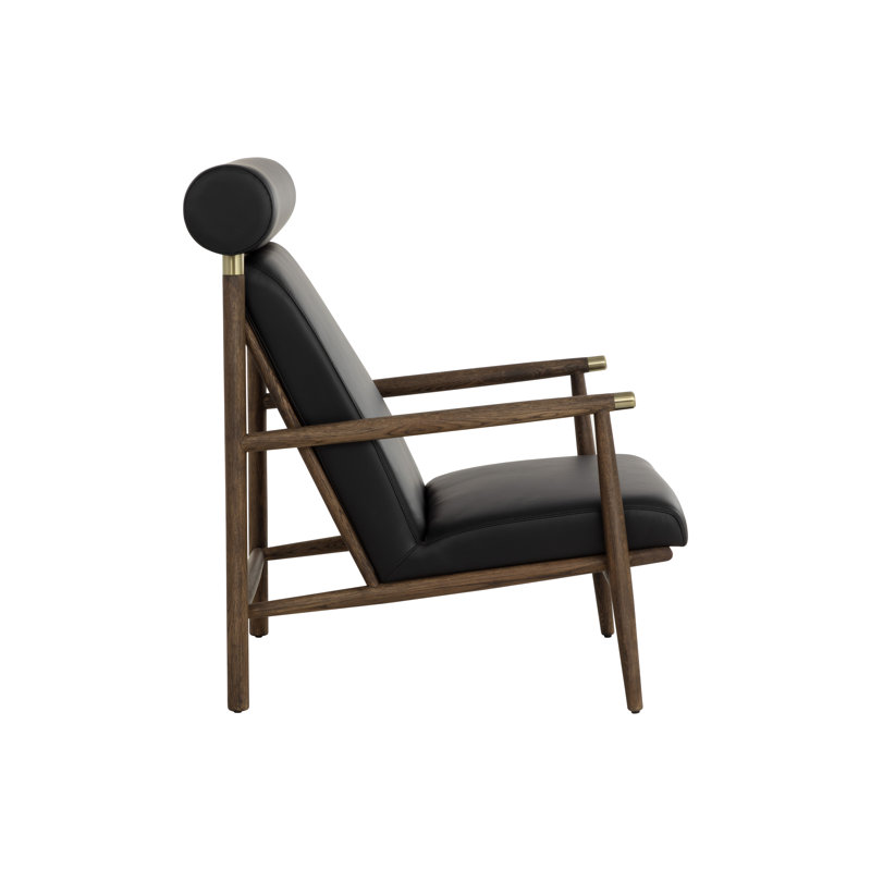 Vineeth Leather Lounge Chair