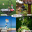 Shepherds Hook For Outside, 62 Inch Adjustable Bird Feeder Pole With 5 Prong Base, Garden Hanger Stand For Hummingbird Feeder, Wind Chime, Lantern