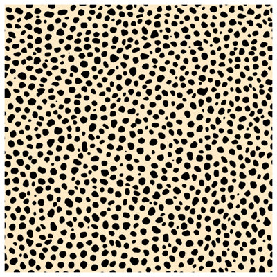 Black Beige Spots Double Sided Throw Pillows