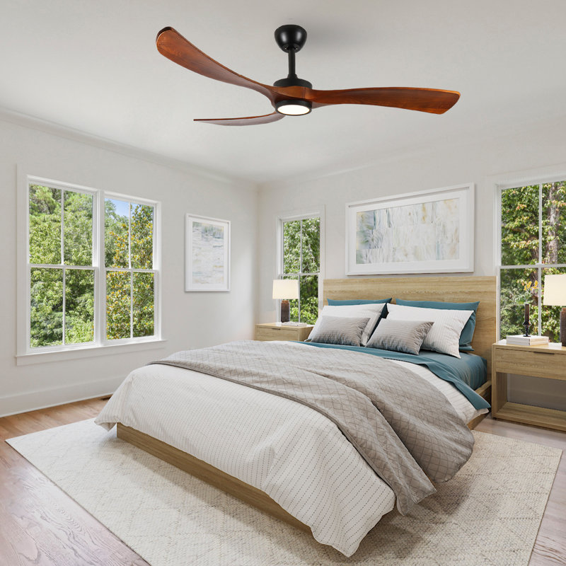 Ventilateur de plafond standard à 72 pales 72 pouces avec télécommande et ensemble d'éclairage pour salon