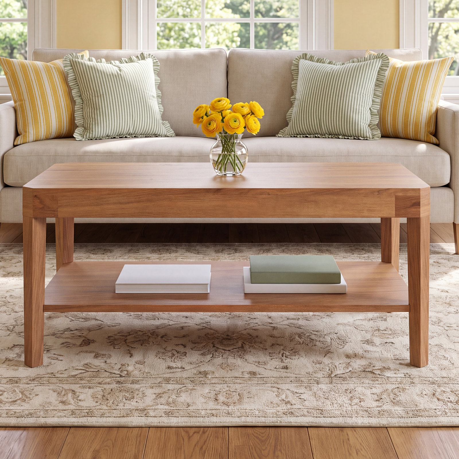Ardentown Solid Wood Single Coffee Table, Natural