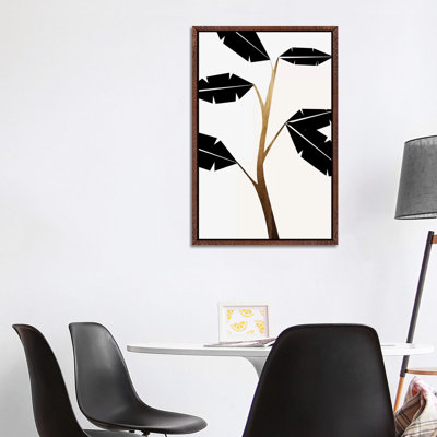 Banana Tree - Black by Kubistika - Painting on Canvas