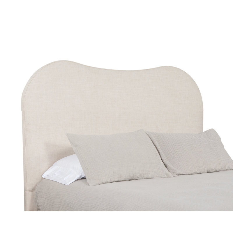 Tête de lit Marcie, Très grand, Rayé gris et beige - 0212-83