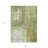 3' X 5' Sage Ivory And Brown Abstract Washable Indoor Outdoor Area Rug