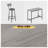 5-Piece Gray Bar Table Set - Rectangular Table & 4 Stools For 4 People