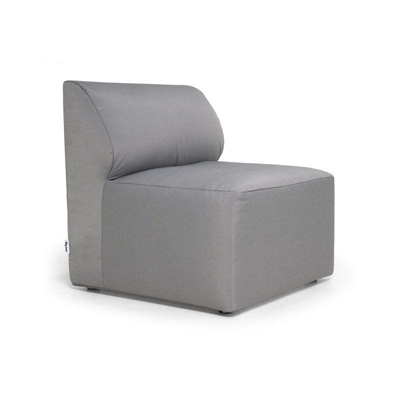 Big Joe Patio Armless Chair, Dark Gray 