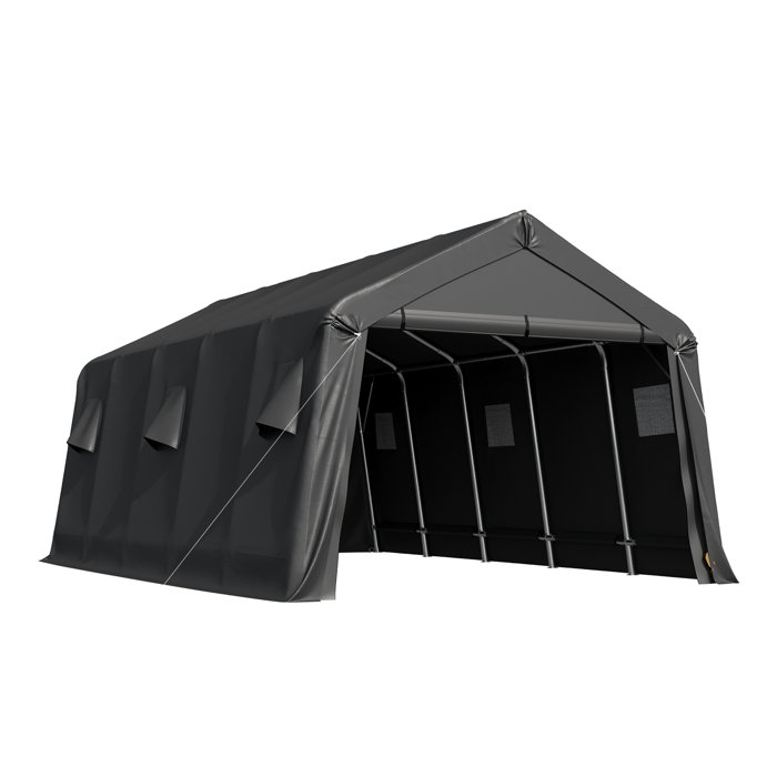 EROMMY 13 x 20 ft Heavy Duty Carport, Outdoor Storage Shelter with ...