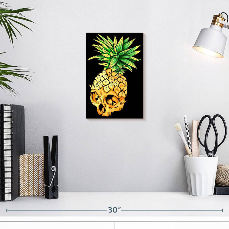 Crâne d'ananas Kerner, H 12 po x l 8 po