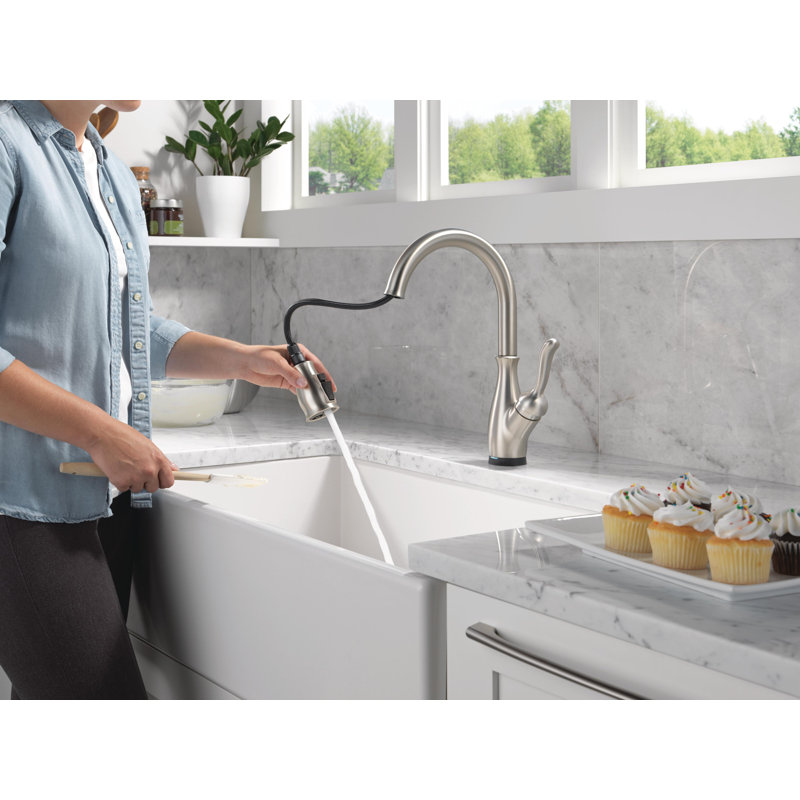 Leland Touch2O Kitchen Faucet with Touchless Technology, Spotshield Stainless
