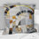 Grey And Yellow Mosaic IV - Abstract Shapes Printed Throw Pillow