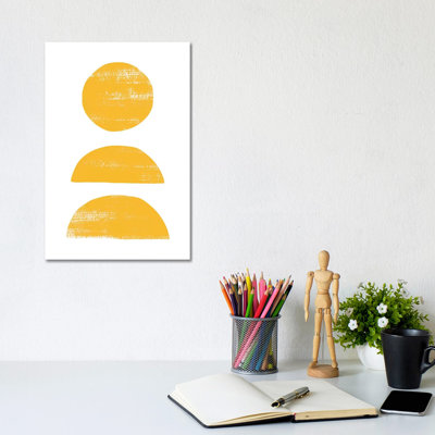 Abstraction II Yellow by Nouveau Prints - Wrapped Canvas Gallery-Wrapped Canvas Giclée