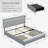 Kendrall Upholstered Storage Bed Frame with Adjustable Headboard & LED Lighting-1357321350-1357321400