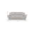 85" Light Gray Genuine Leather Sofa