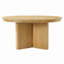 Table de salle à manger ovale extensible avec table à piédestal et patins réglables pour la salle à manger et la cuisine