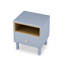 Commode de chevet bleue avec tiroir pratique et tablette - Rangement organisé-1337021367