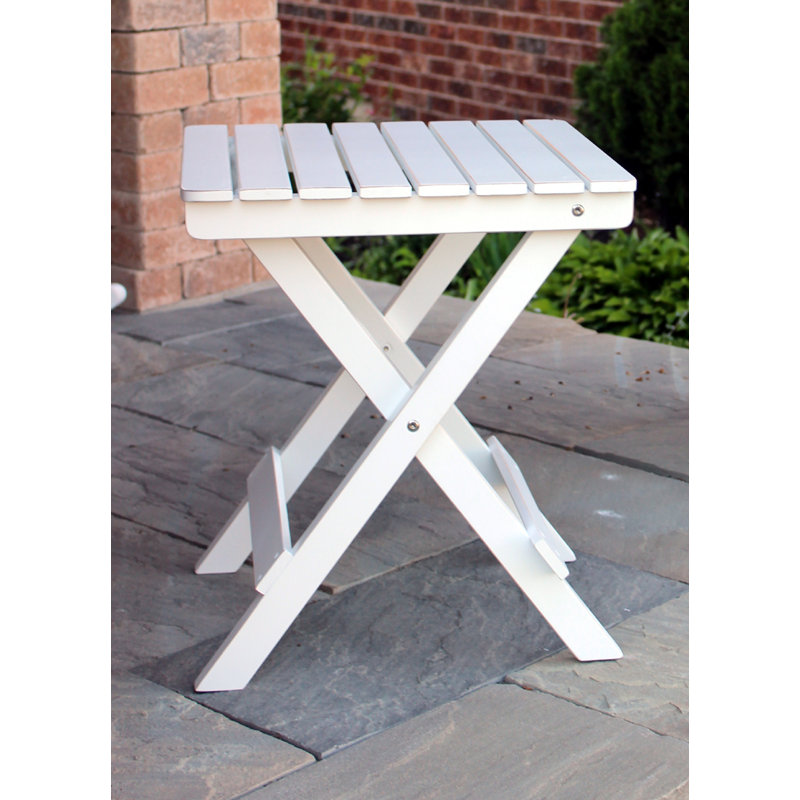 Table de bout en bois, Blanc