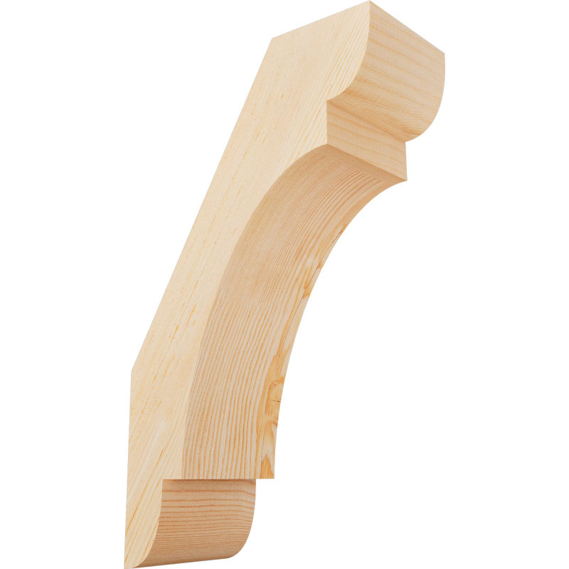 Attelle de genou olympique, Sapin de Douglas, H 20 po x l 5,5 po x P 12 po, Attelle lisse
