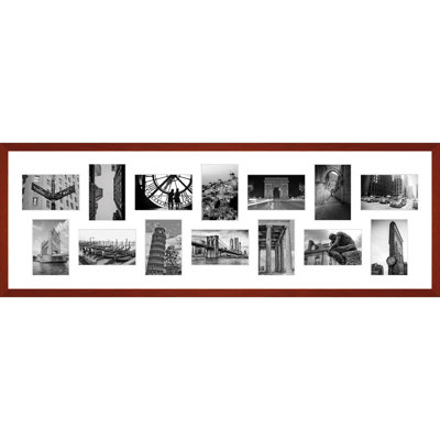 Adau Wood Picture Frame with Mat
