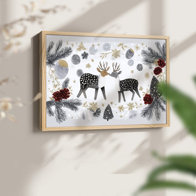 Chirstmas Art-CCLVII -Framed Print - Restickable