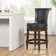 Classic Upholstered 26"-30" Bar Stools With Wooden Frame And Nailhead Trim