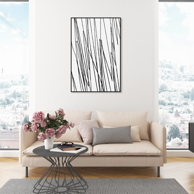 «Abstract Decisions II», reproduction d'impression sur toile, Toile avec cadre noir, H 45 po x l 30 po