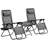 Outsunny Zero Gravity Chair Set With Side Table, Grey, Patio Set, Patio Seating Set, Conversation Set-1683679598