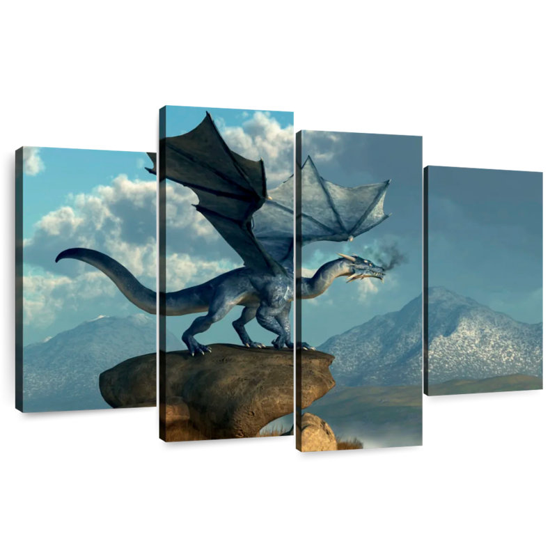 Kelan Blue Dragon, 27" H x 43" W