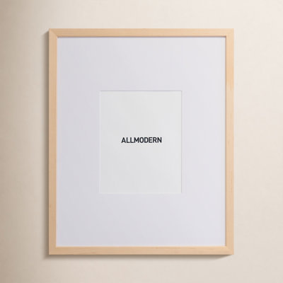 Capullo Wood Matte Picture Frame with Mat