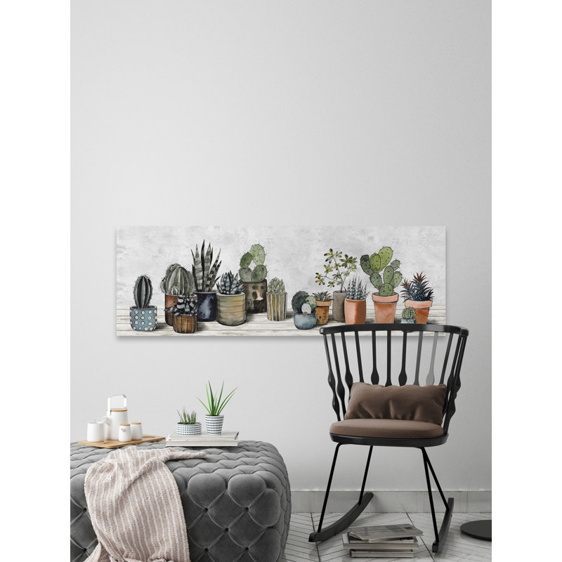 «Succulent Centre», reproduction sur toile tendue, H 5 po x l 15 po x P 1,5 po