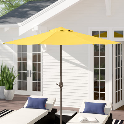 Parasol de marché pour l'extérieur avec manivelle