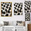 Panneaux de puissance abstraits en noir et blanc III - Art mural-557217253-557217261