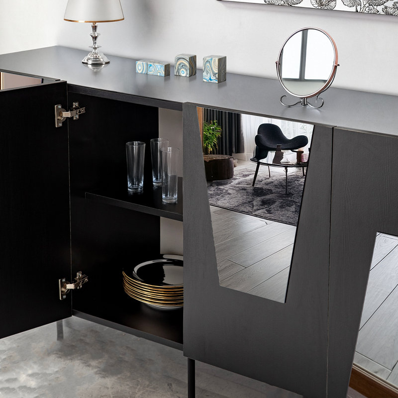 71'' Mirrored Console Table