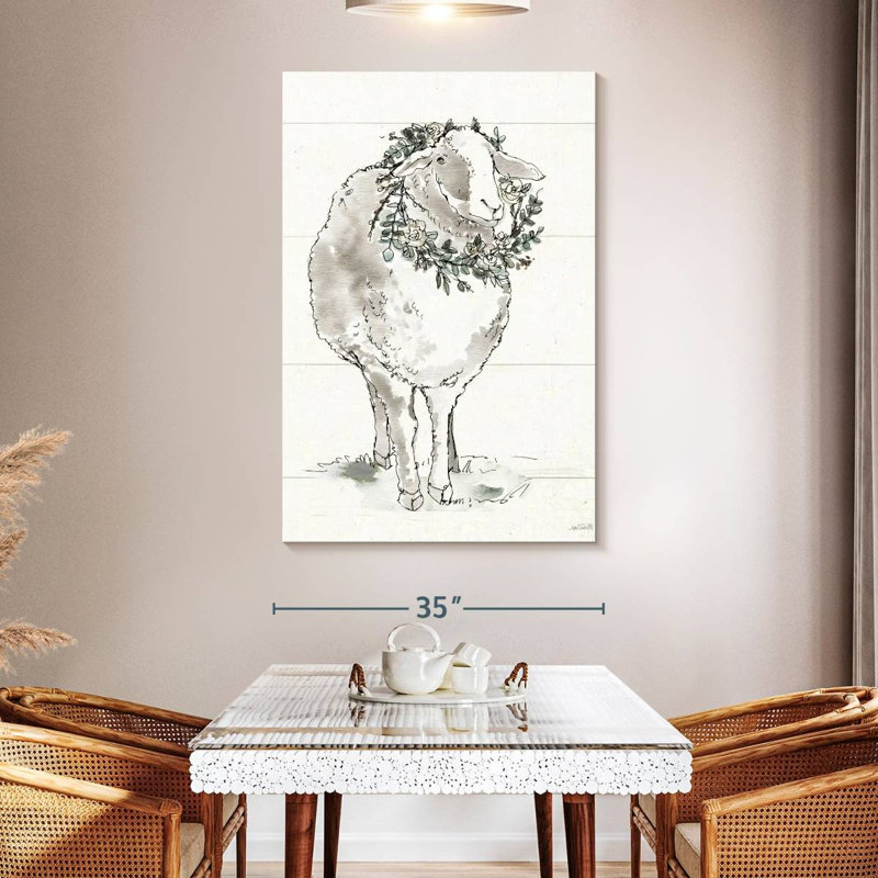 Brampt Modern Farmhouse XI, 51" H x 34" W