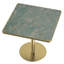 Table carrée bistro moderne tulipe 31,5 pouces avec plateau en faux marbre, facile à assembler, structure en métal robuste-129879050