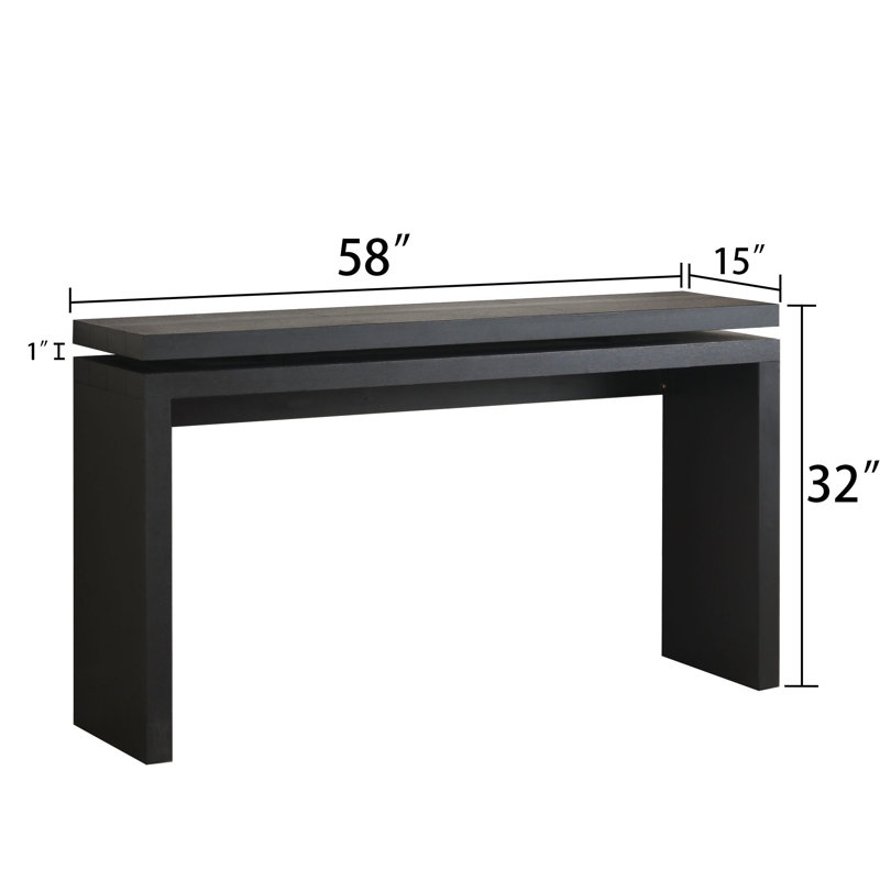 Arwah 58'' Console Table, Black