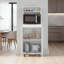 Armoire de cuisine Taylor avec tablette à micro-ondes et portes, blanc
