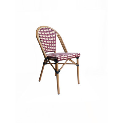 Glen Stackable Outdoor Patio Dining Side Chair with Cushion
