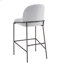 Ensemble de 2 tabourets de bar d'intérieur en métal, finition bronze antique avec tissu-999007905