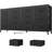TV Stand with 14 Fabric Drawers, Media Console with Power Outlets, Entertainment Center for TVs up to 75 inches-1366539147