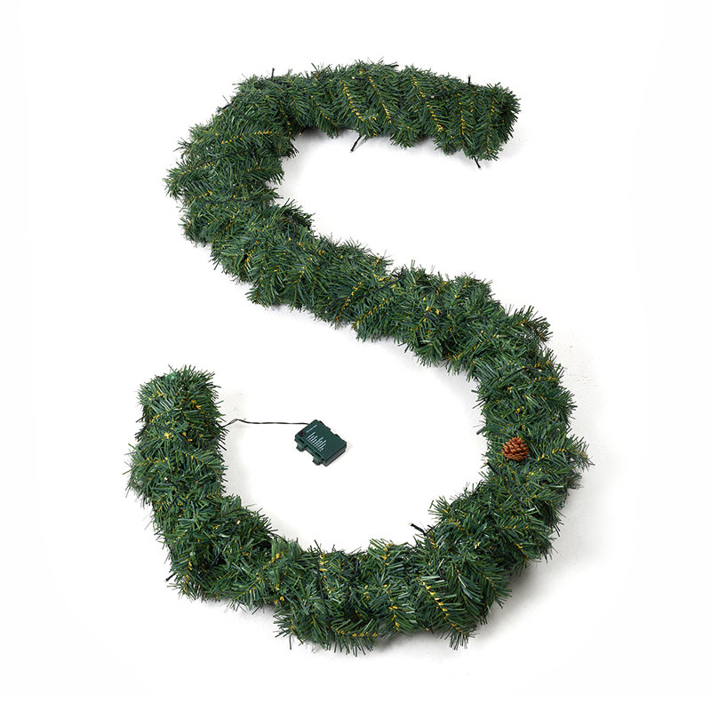 10cm Wreath, Gold/Green