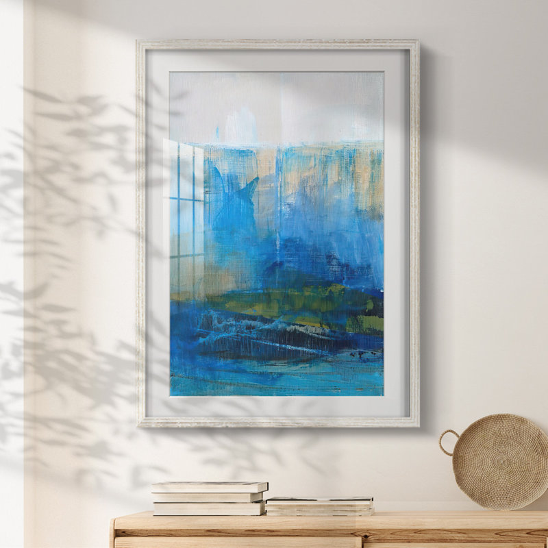 Bay Walk II -Framed Print, 28.5" H x 20.5" W, White