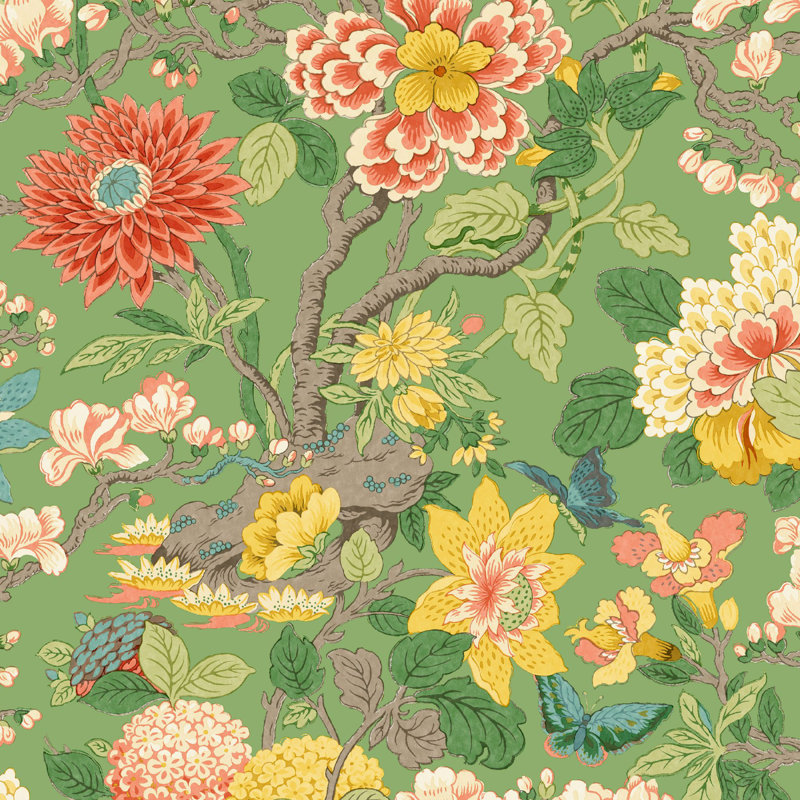 Floral Non-Woven Wallpaper Roll