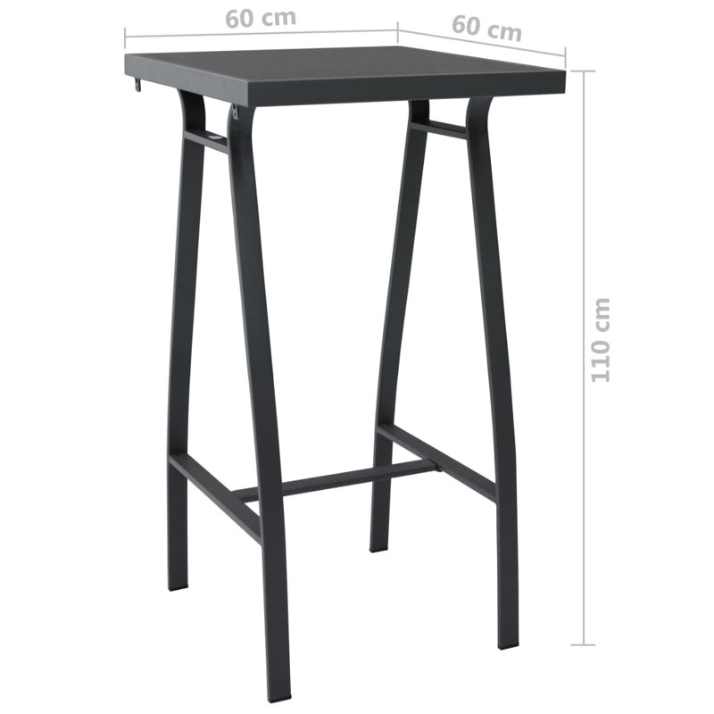 Bothild Steel Bar Table